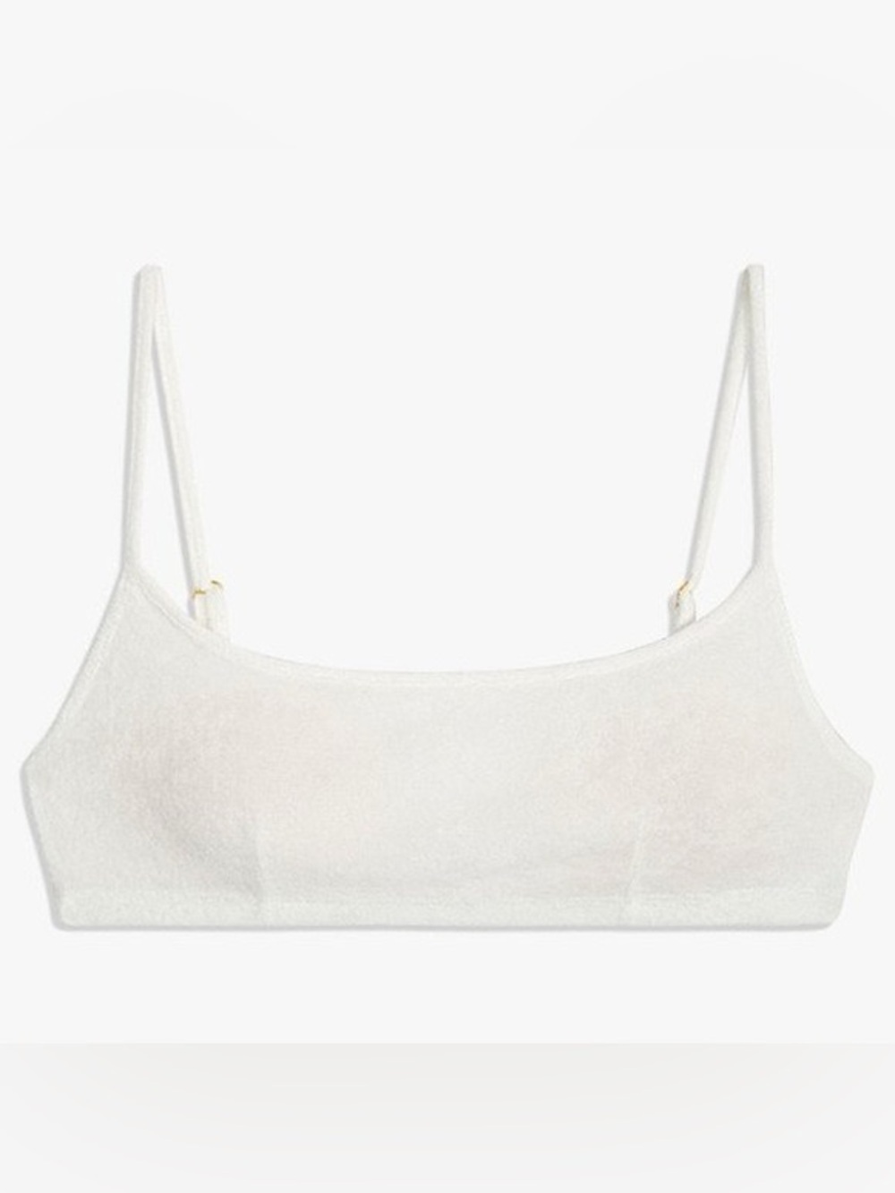 WeWoreWhat Pull on Towel Terry Cloth Bra Top